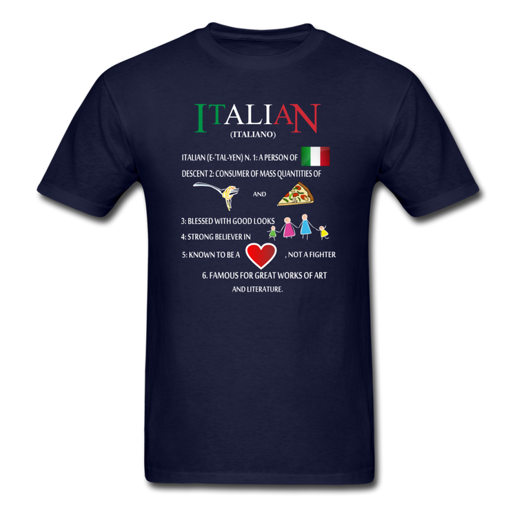 Italian (Italiano) noun T-shirt - navy