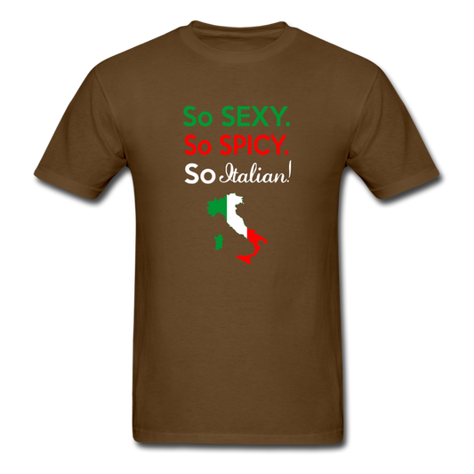 So sexy, So Italian T-shirt - brown