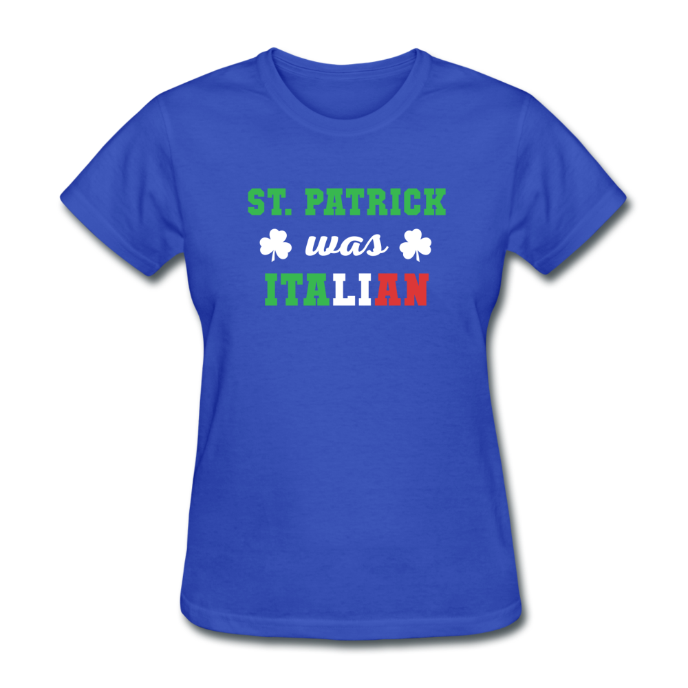 St.Patrick was Italian Women's T-Shirt - royal blue