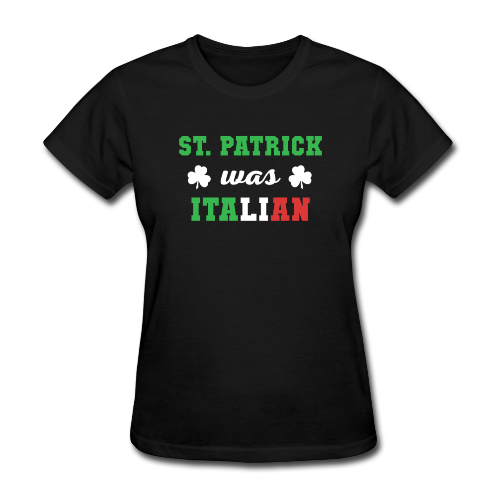 St.Patrick was Italian Women's T-Shirt - black