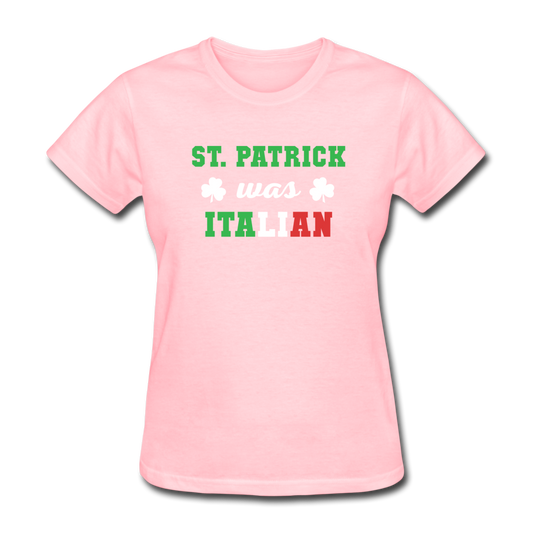 St.Patrick was Italian Women's T-Shirt - pink