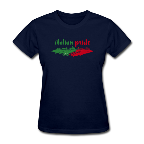 Italian Pride Women's T-Shirt - navy