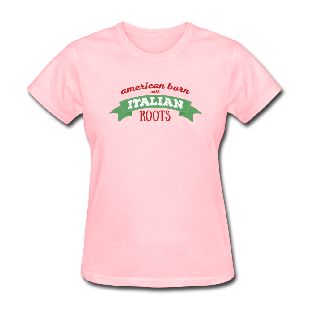 American born with Italian roots Women's T-Shirt - pink