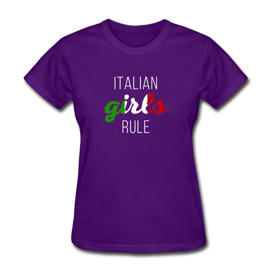 Italian girls rule Women's T-Shirt - purple