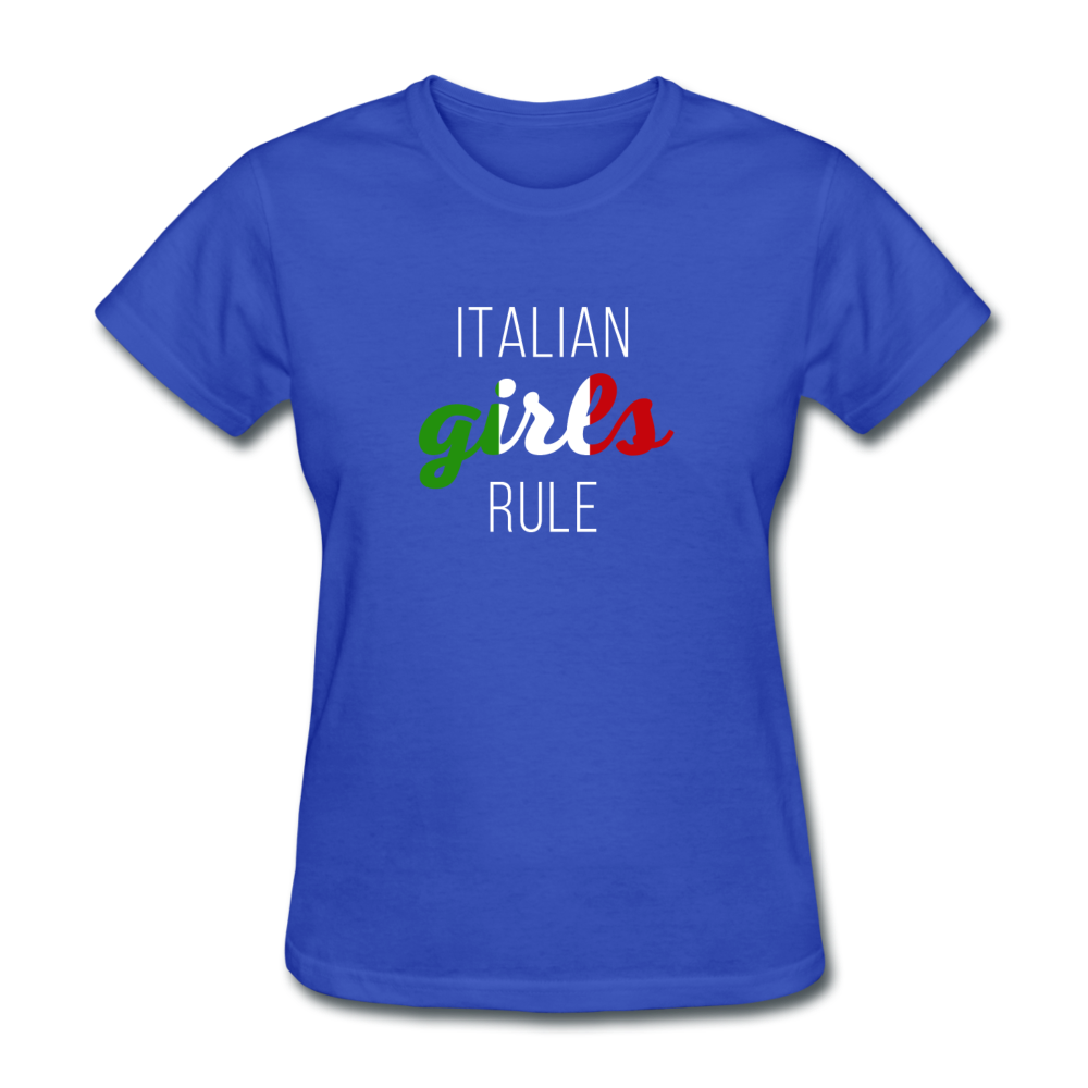 Italian girls rule Women's T-Shirt - royal blue
