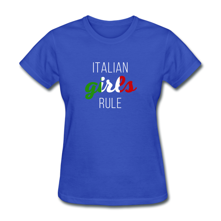 Italian girls rule Women's T-Shirt - royal blue