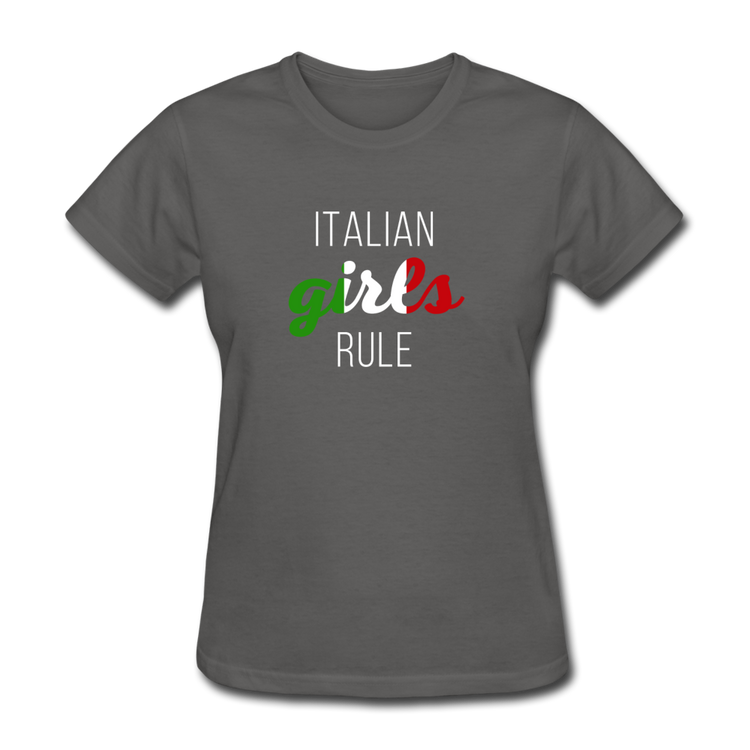 Italian girls rule Women's T-Shirt - charcoal