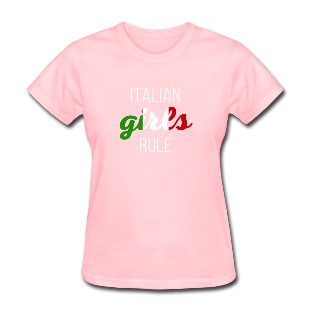 Italian girls rule Women's T-Shirt - pink