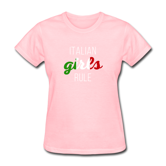 Italian girls rule Women's T-Shirt - pink