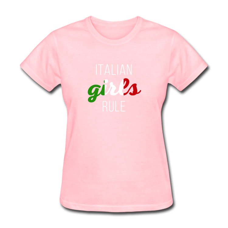 Italian girls rule Women's T-Shirt - pink