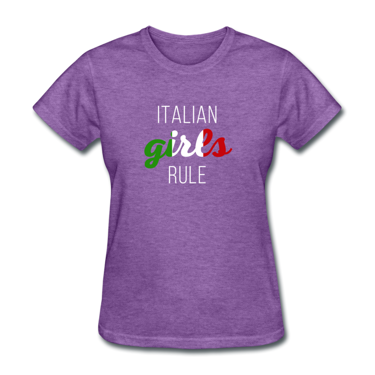 Italian girls rule Women's T-Shirt - purple heather