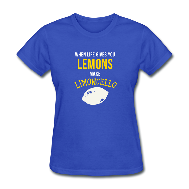 When life gives you lemons make Limoncello Women's T-Shirt - royal blue