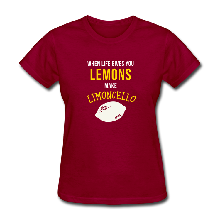 When life gives you lemons make Limoncello Women's T-Shirt - dark red