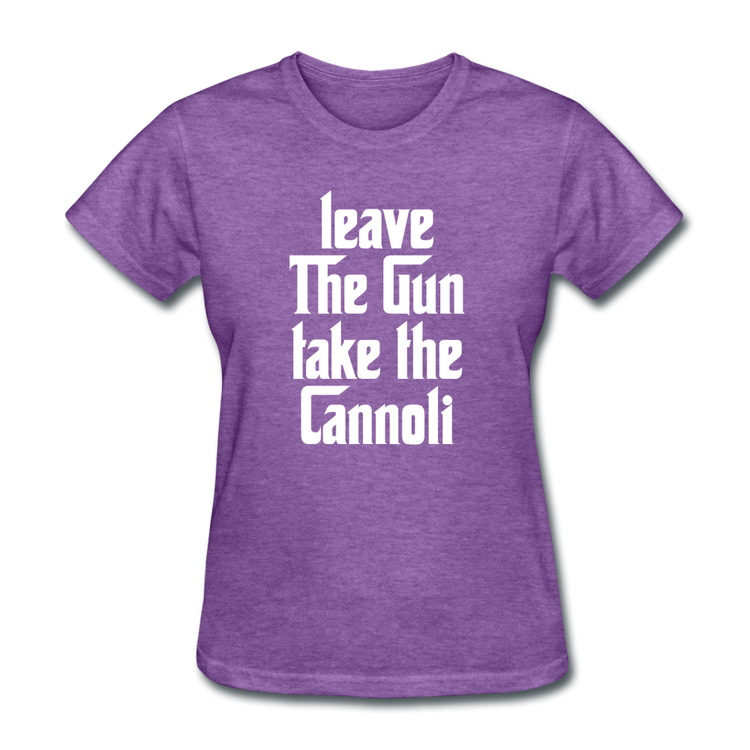 Leave The Gun Take The Cannolis Women's T-Shirt - purple heather