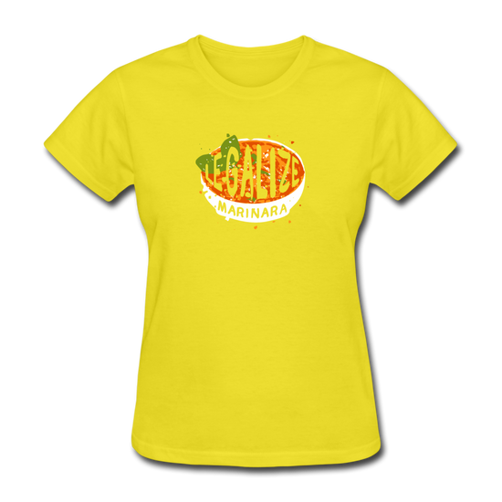 Legalize marinara Italians Women's T-Shirt - yellow