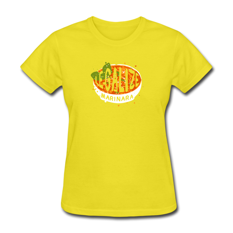 Legalize marinara Italians Women's T-Shirt - yellow