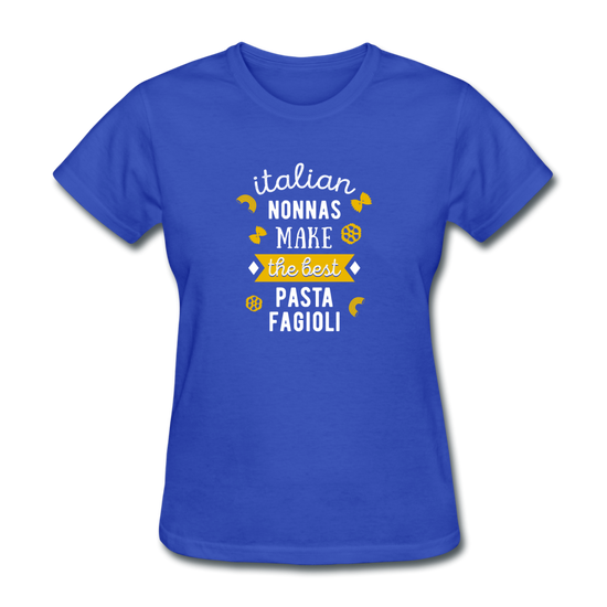 Italian nonnas make the best pasta fagioli Women's T-Shirt - royal blue