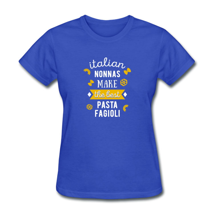 Italian nonnas make the best pasta fagioli Women's T-Shirt - royal blue