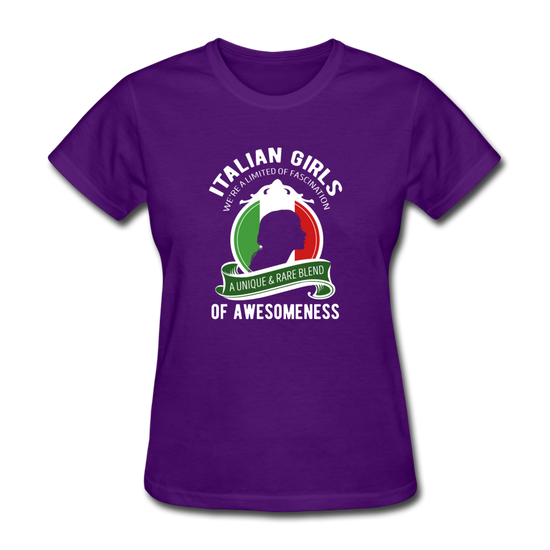 Italian Girls a unique & rare blend Women's T-Shirt - purple