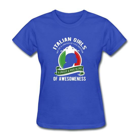 Italian Girls a unique & rare blend Women's T-Shirt - royal blue