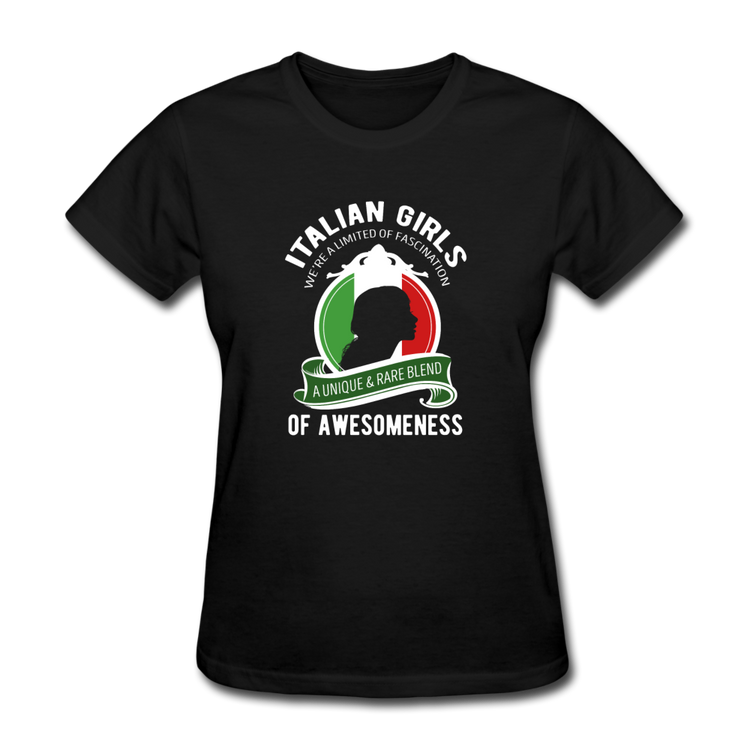 Italian Girls a unique & rare blend Women's T-Shirt - black