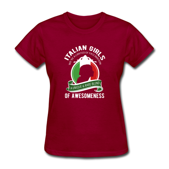 Italian Girls a unique & rare blend Women's T-Shirt - dark red