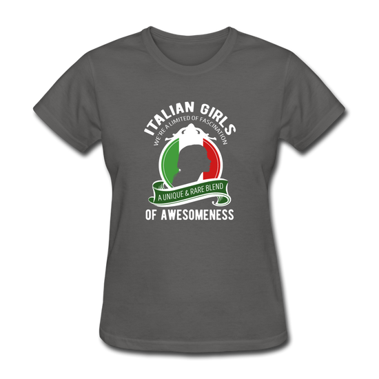 Italian Girls a unique & rare blend Women's T-Shirt - charcoal