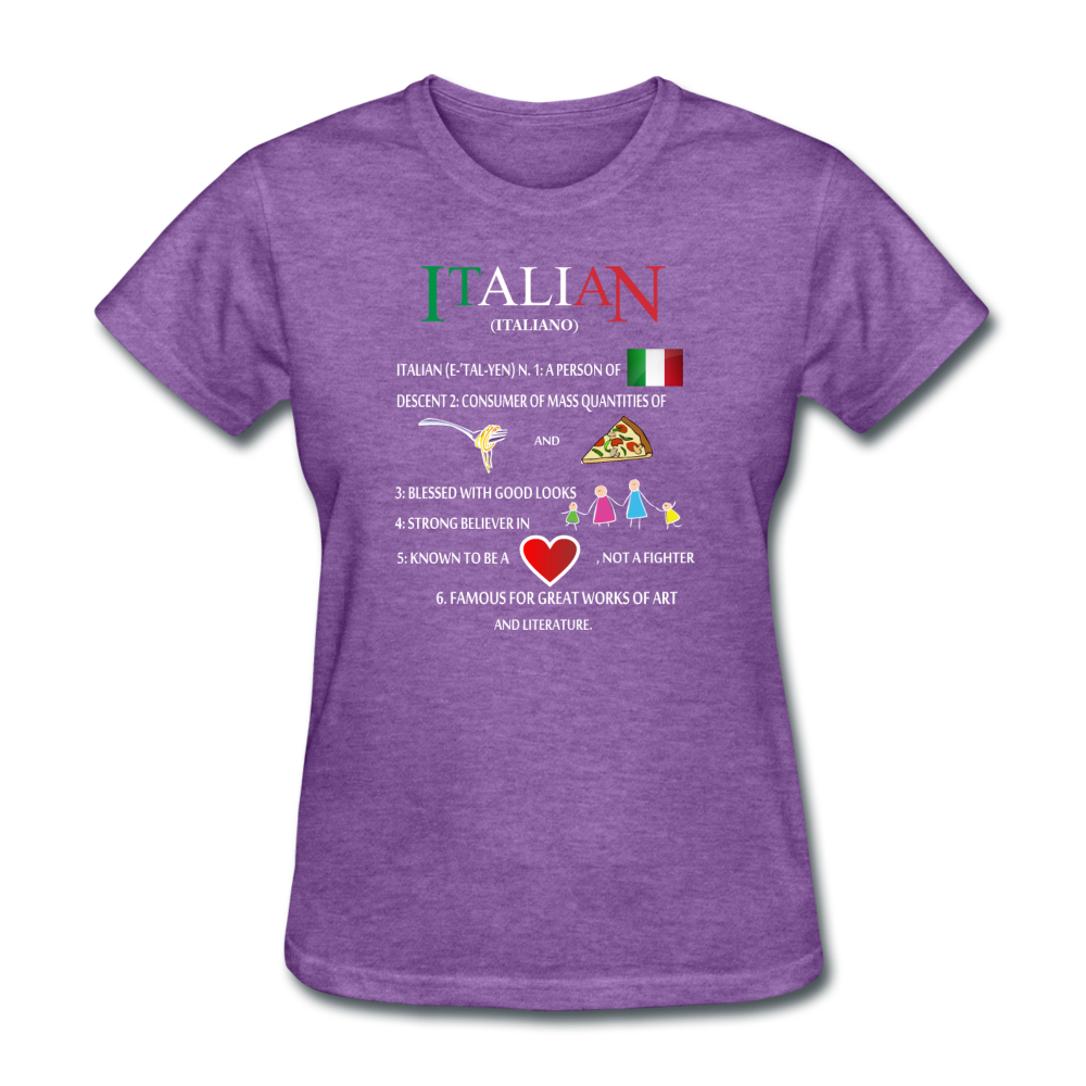 Italian (Italiano) noun Women's T-Shirt - black