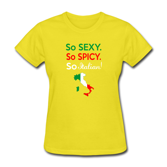 So sexy, So Italian Women's T-Shirt - yellow