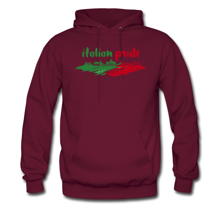 Italian Pride Unisex Hoodie - burgundy