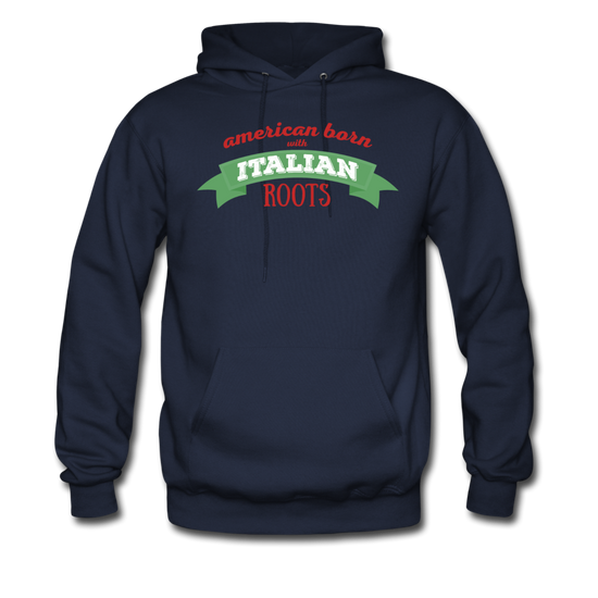 American born with Italian roots Unisex Hoodie - navy