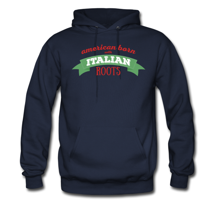 American born with Italian roots Unisex Hoodie - navy