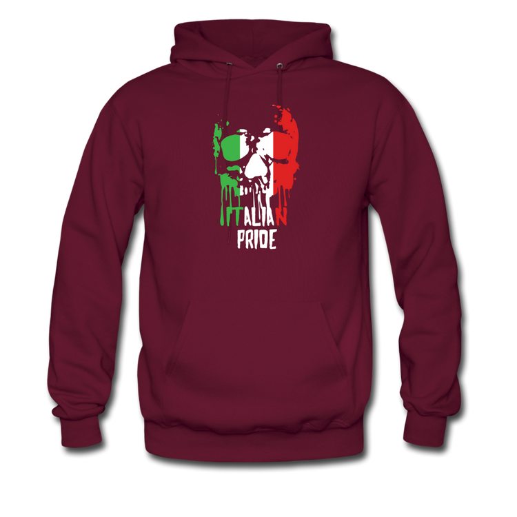 Italian Pride Unisex Hoodie - burgundy