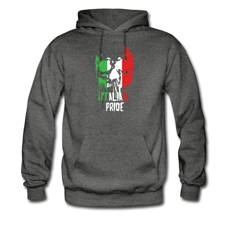 Italian Pride Unisex Hoodie - charcoal gray