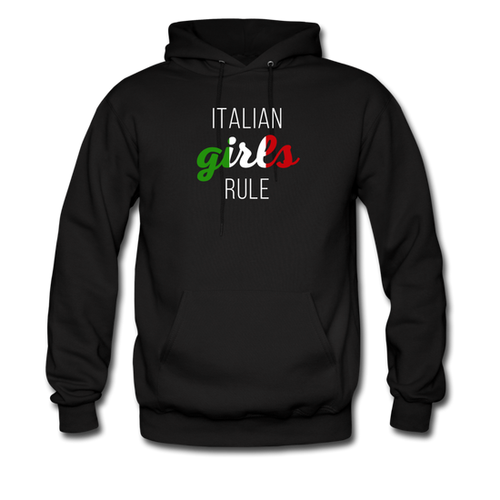 Italian girls rule Unisex Hoodie - black