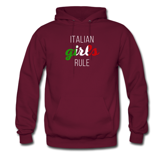 Italian girls rule Unisex Hoodie - burgundy