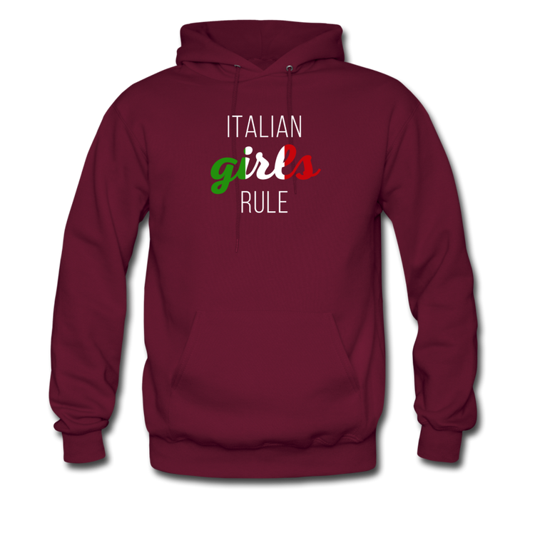 Italian girls rule Unisex Hoodie - burgundy