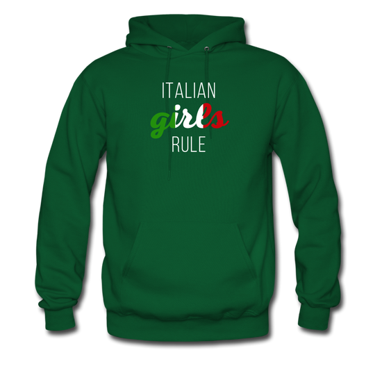 Italian girls rule Unisex Hoodie - forest green