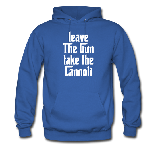 Leave The Gun Take The Cannolis Unisex Hoodie - royal blue