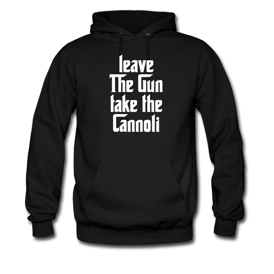 Leave The Gun Take The Cannolis Unisex Hoodie - black