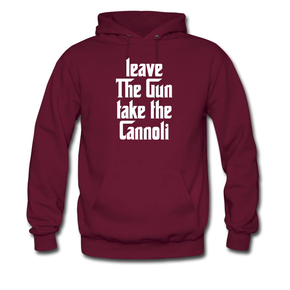 Leave The Gun Take The Cannolis Unisex Hoodie - burgundy
