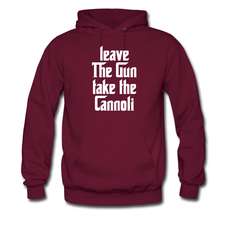 Leave The Gun Take The Cannolis Unisex Hoodie - burgundy