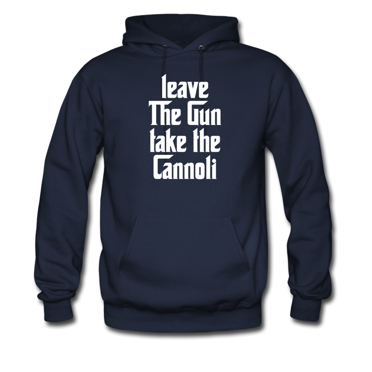 Leave The Gun Take The Cannolis Unisex Hoodie - navy