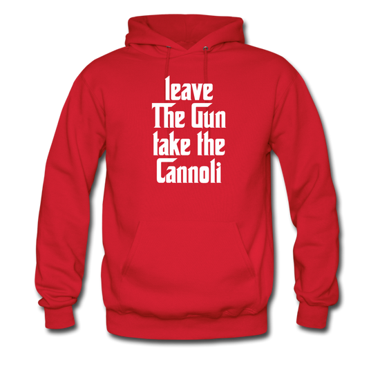 Leave The Gun Take The Cannolis Unisex Hoodie - red