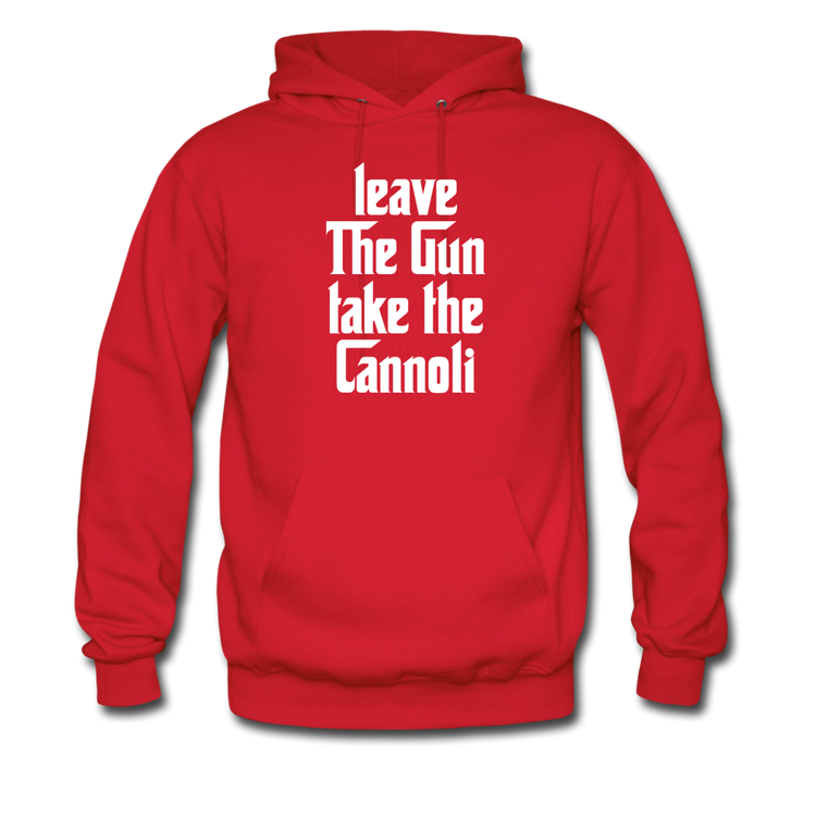 Leave The Gun Take The Cannolis Unisex Hoodie - red