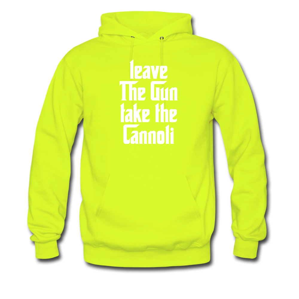Leave The Gun Take The Cannolis Unisex Hoodie - safety green