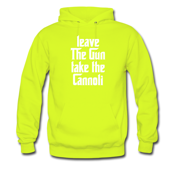 Leave The Gun Take The Cannolis Unisex Hoodie - safety green