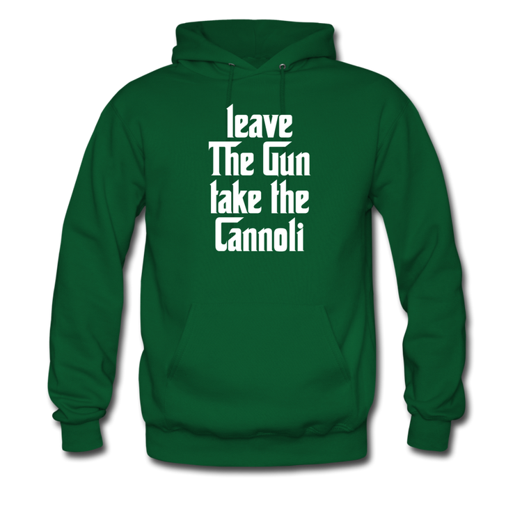 Leave The Gun Take The Cannolis Unisex Hoodie - forest green