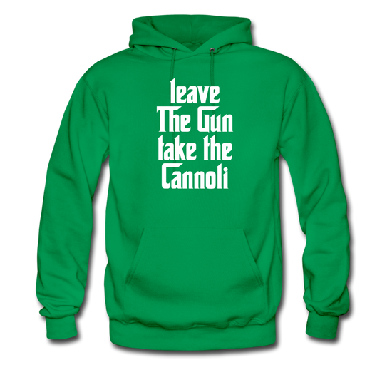 Leave The Gun Take The Cannolis Unisex Hoodie - kelly green