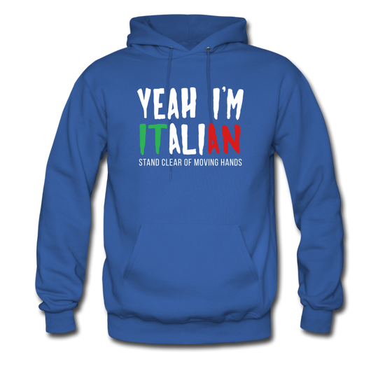 Yeah I'm Italian Unisex Hoodie - royal blue